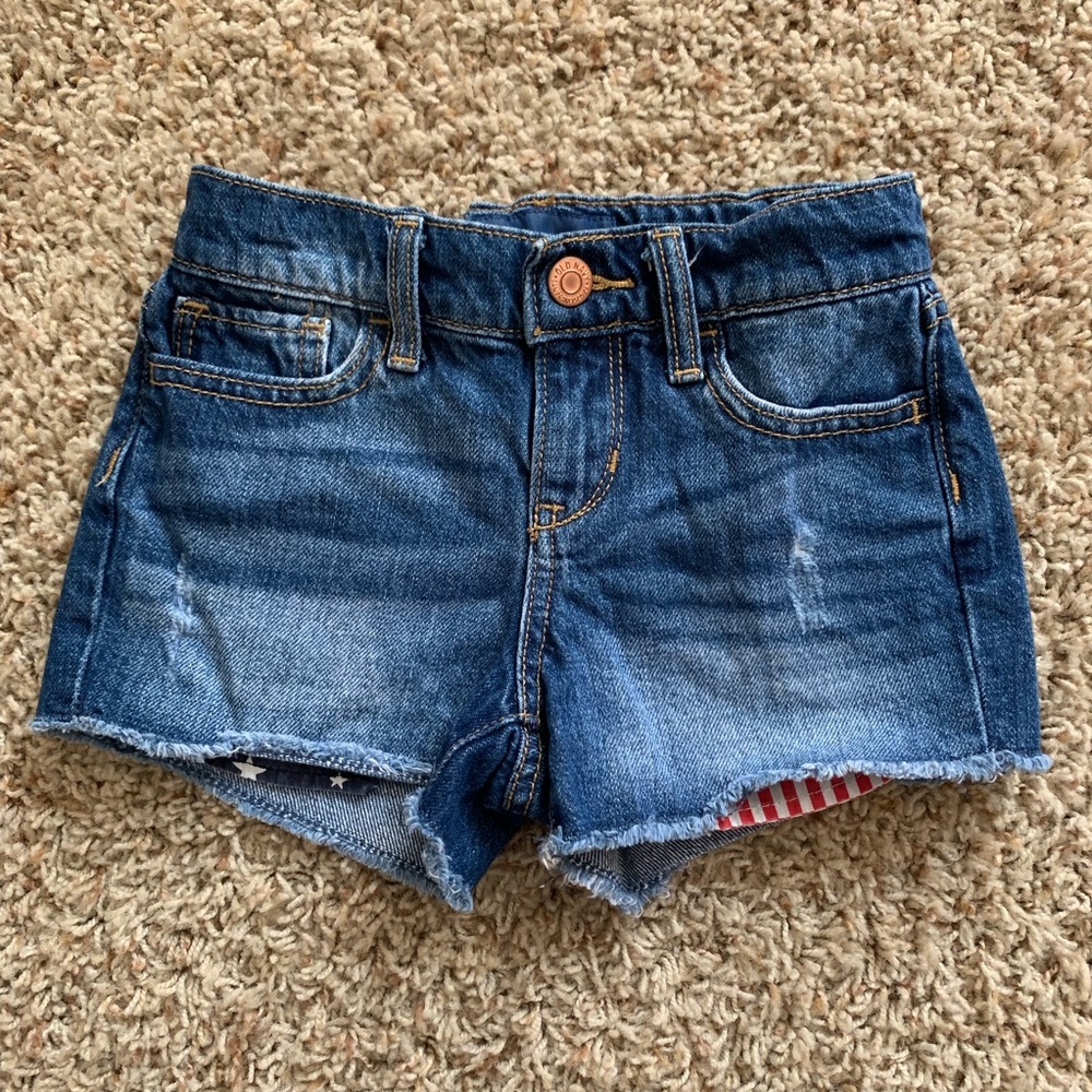 Girls jean shorts